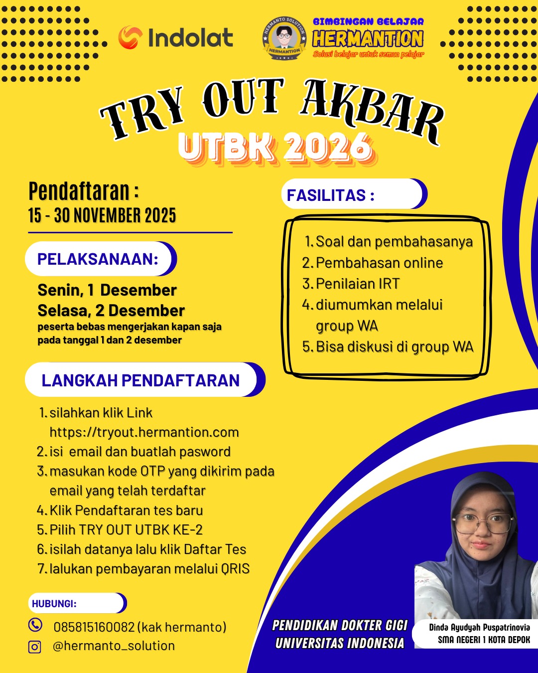 Hermantion - Kelas Semi Privat untuk SD, SMP, dan SMA